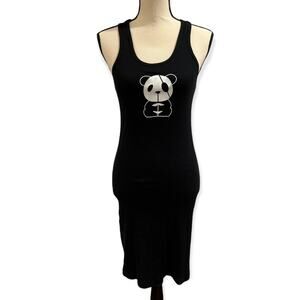 Panda Diplomacy Black Panda  Sleeveless Dress Size XL NWT